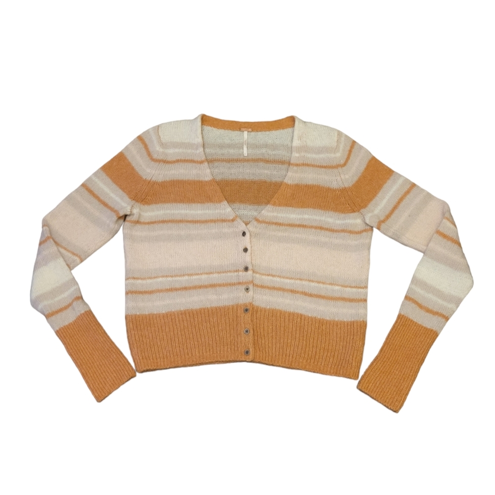 Free People Small Cardigan Sweater Striped